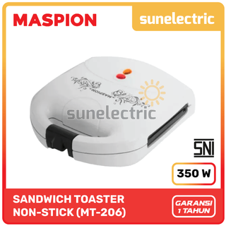 Maspion MSP MT-206 Sandwich / Toaster Pemanggang Roti 350 Watt MT 206 / MT206 - Puith