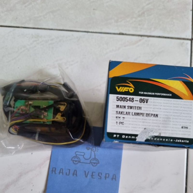 Saklar Lampu Depan Vifo Vespa Exclusive 2 Aki