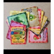 flash card buah buahan kartu pintar anak flashcard
