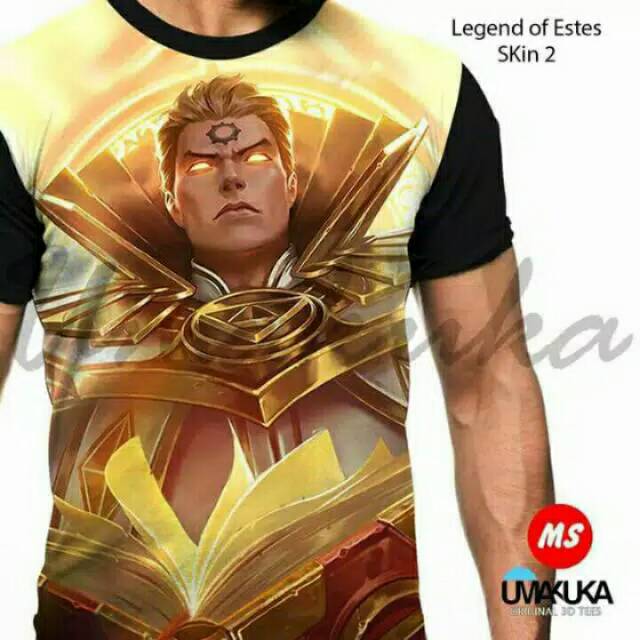 Legend of Estes skin2/kaos 3d/mobile legend/full print/Umakuka/GROSIR kaos/kaos murah