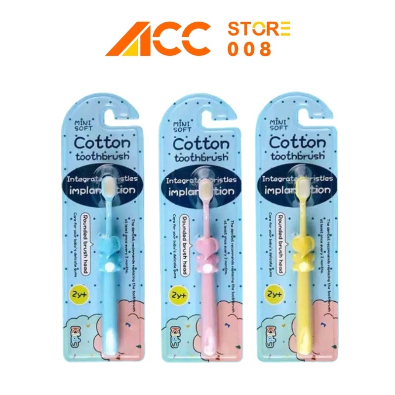 Sikat Gigi Anak H407 Dengan Bulu Halus dan Lembut Cotton Toothbrush ACC