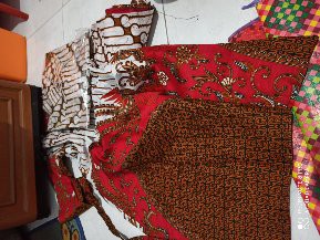 Batik Couple Keluarga Sania Ruffle Ori Ndoro Jowi Dnt Seno Merah Putih