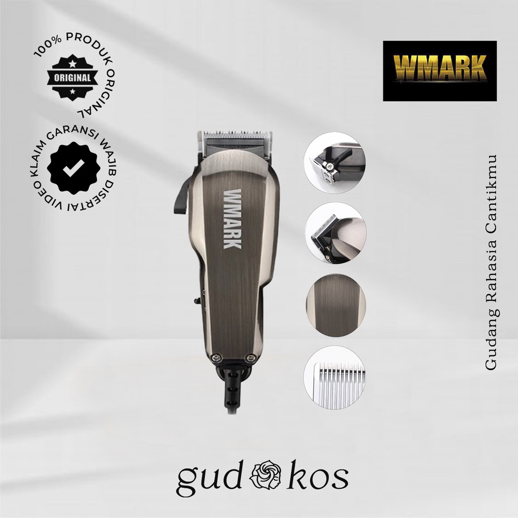 WMARK NG 102 Carbon Classic Hair Clipper - Alat Pangkas Cukur Rambut