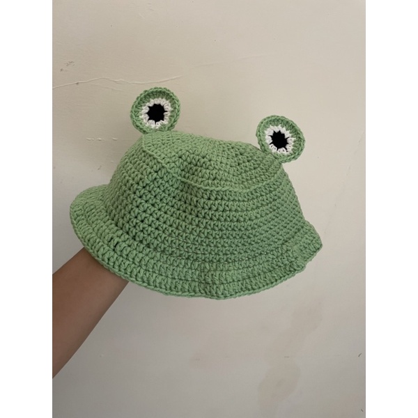 [ TOPI KODOK ] topi rajut katak / topi rajut kodok