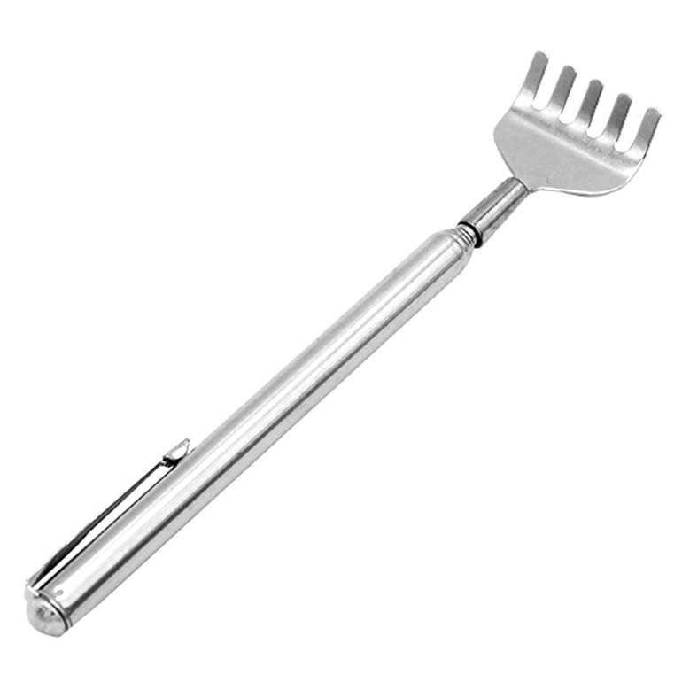 Alat Garuk Punggung Extendable Telescopic Stainless Steel - LJ-158 [Silver]