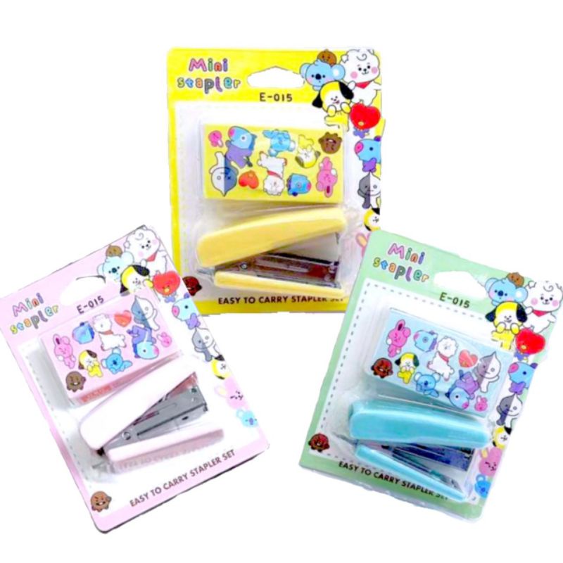 

[ Ai's ] Mini stapler BT21 / mini staples bt21 / staples lucu / stapler mini lucu