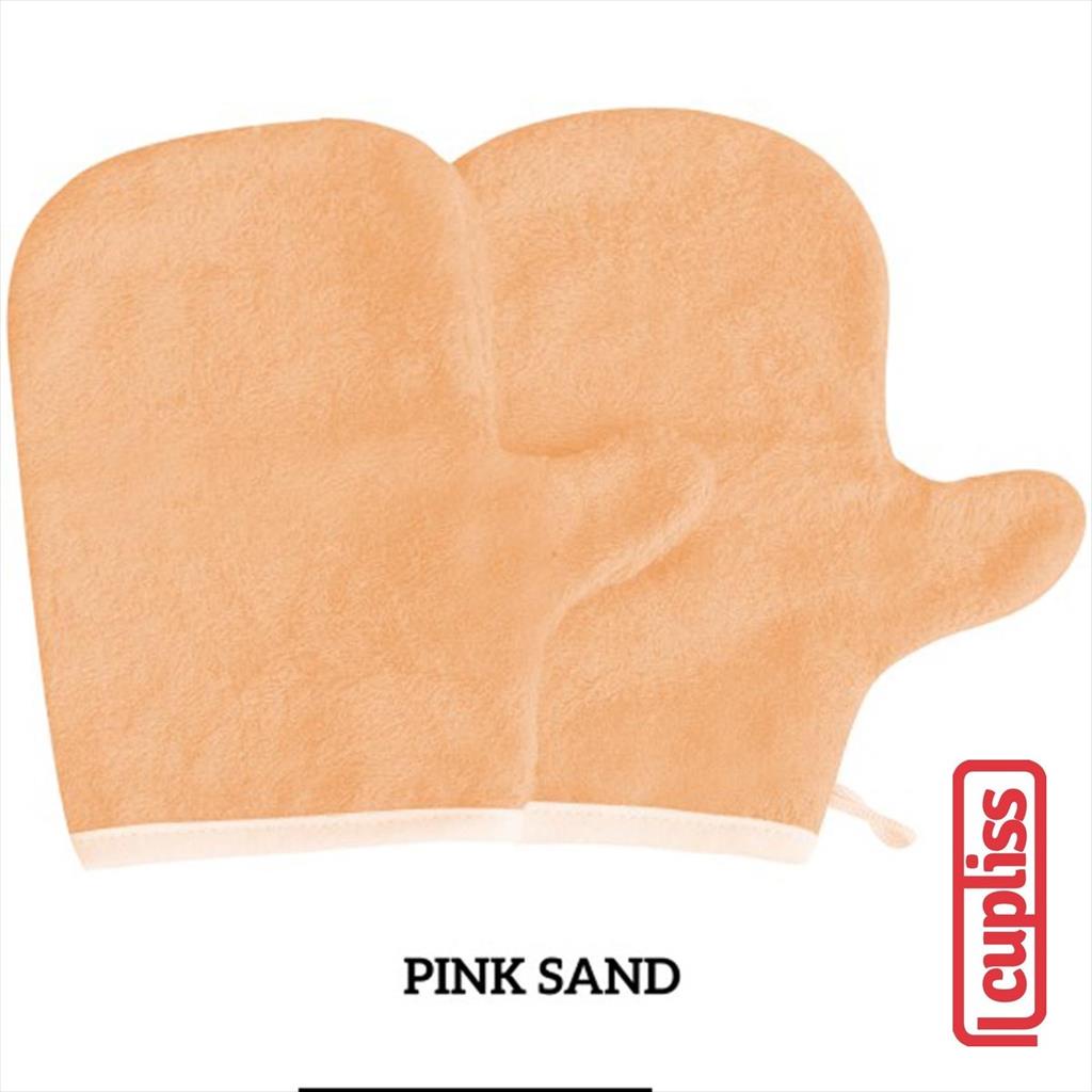 2x Little Palmerhaus Bamboo Washmitt Pink Sand Waslap Bayi