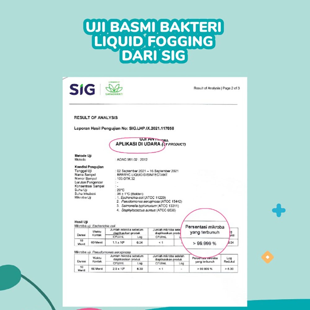 BerryC Liquid Fogging Disinfektan 500ml Pembersih Udara Natural Cairan Sterilisasi Ruangan Dengan Perlindungan Aktif Aman untuk Rumah Room Sterilizer Sanitizer Air Disinfectant Pembersih Udara Fog Fogging Smoke Asap AC aman safe kids children baby food