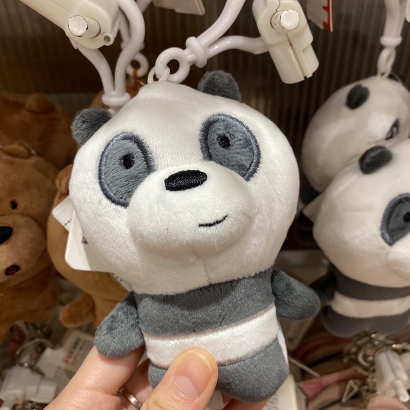 We bare bears keychain gantungan kunci mobil rumah boneka teddy beruang grizz panda