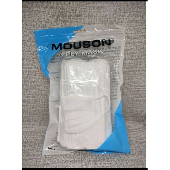 MASKER 3PLY MOUSON ISI 50LEMBAR