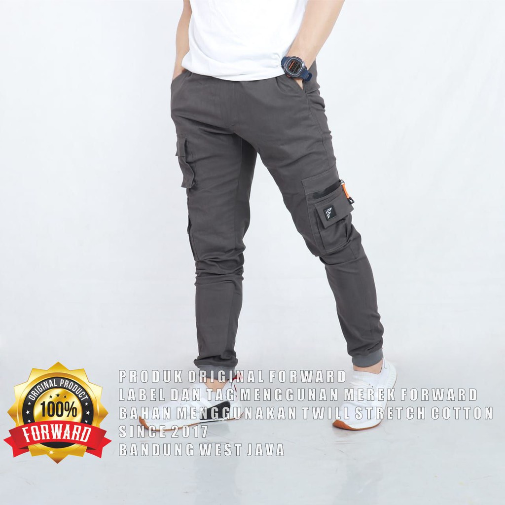 Celana Joger Jogger Pria Strip Sepeda Casual Original Forward