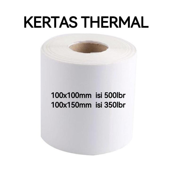 

Sale [24pcs/dus] KERTAS STIKER RESI LABEL THERMAL 100*100/ 100*150 ..