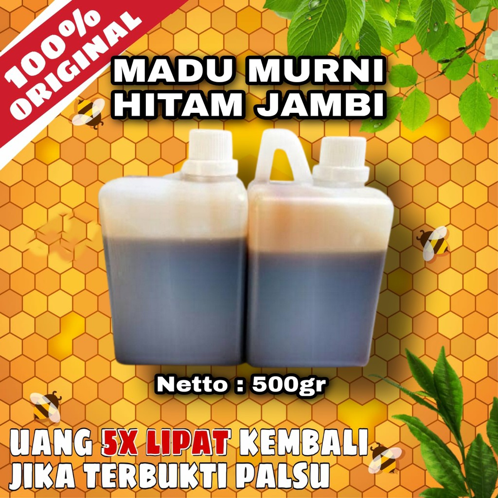 

Madu Murni Asli 500gr - Madu Hitam Pahit JAMBI Murni 100% Asli