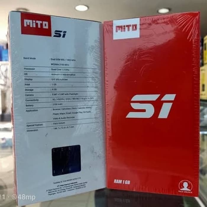 Mito S1 A66 1 8 Ram 1gb 8gb Baru Garansi Resmi 1 Tahun Hitam Merah Biru Shopee Indonesia