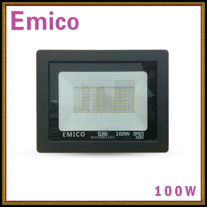 Lampu Sorot Emico/Lampu Tembak Led 100 Watt Ip65 Emico - Putih