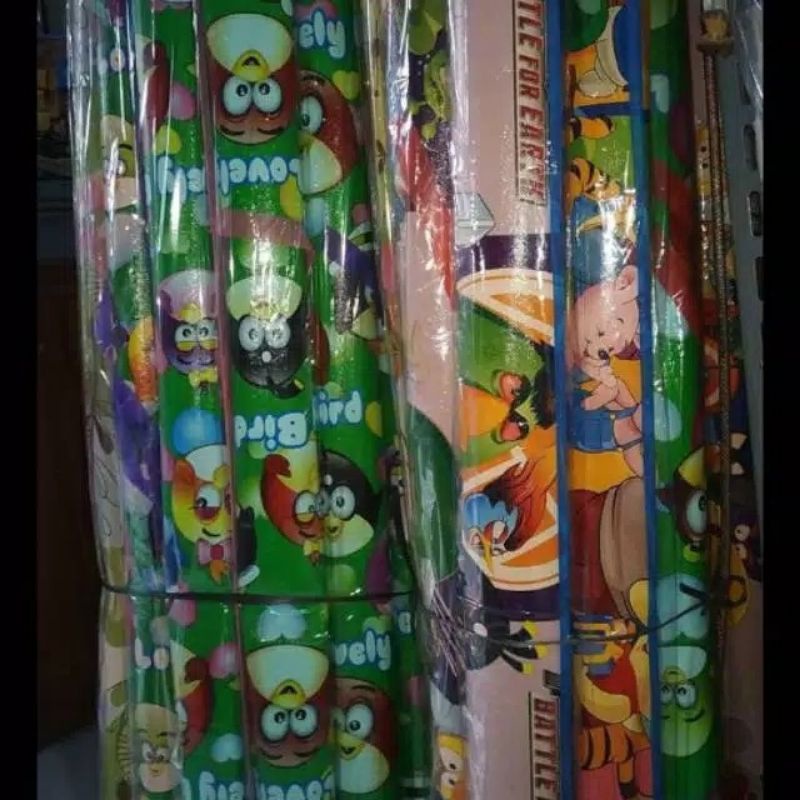 Tikar / Karpet Plastik Lantai Gulung Motif random 120x160