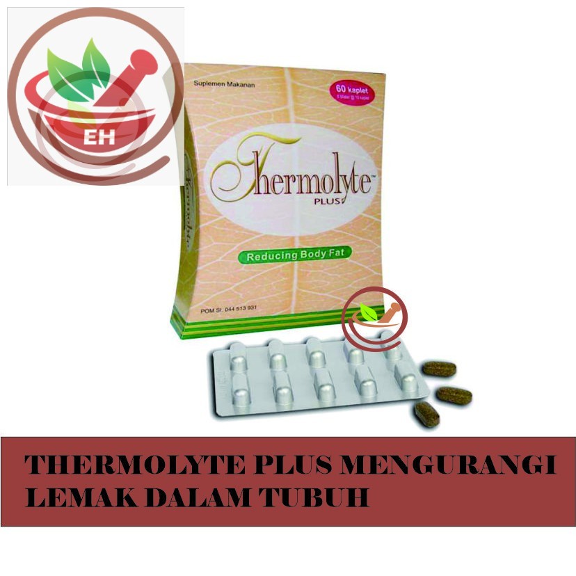 thermolyte plus 10 kaplet pelangsing mengurangi lemak tubuh diet detox herbal