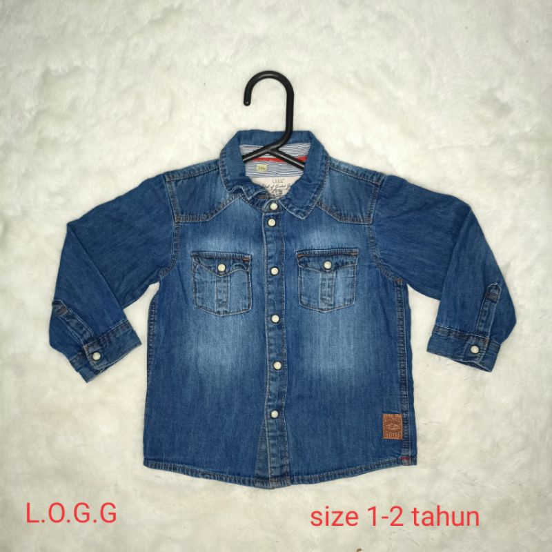 jaket jeans anak laki-laki 1-2 tahun