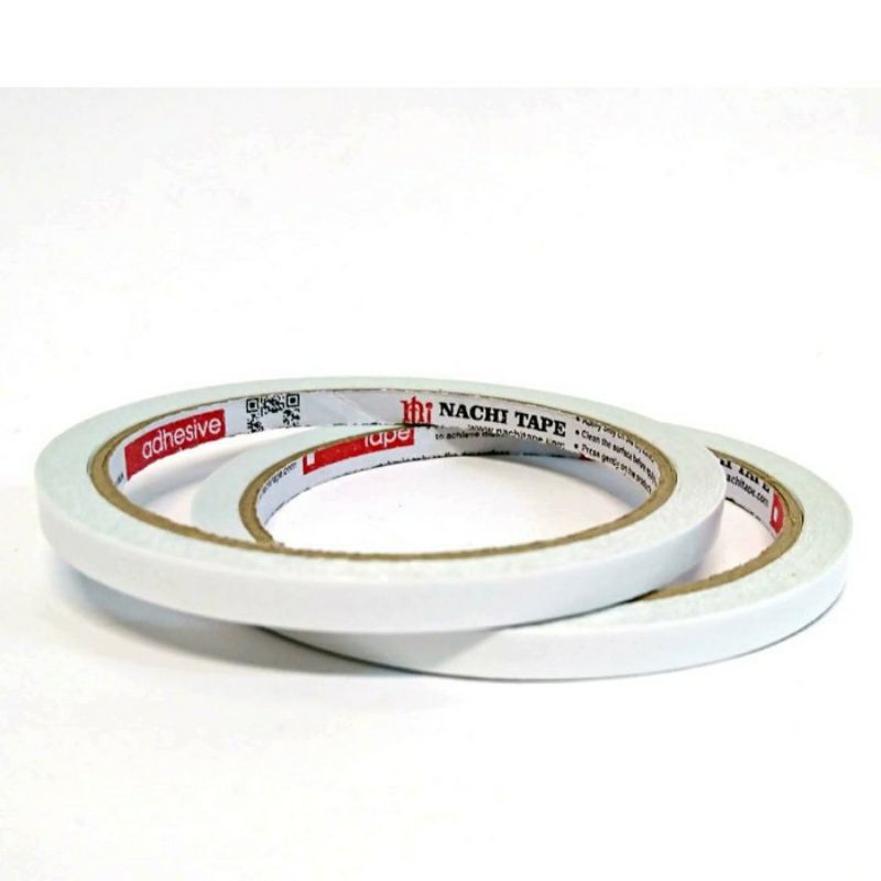 

Double tape putih 1/4 inch (6mm)|Lakban murah