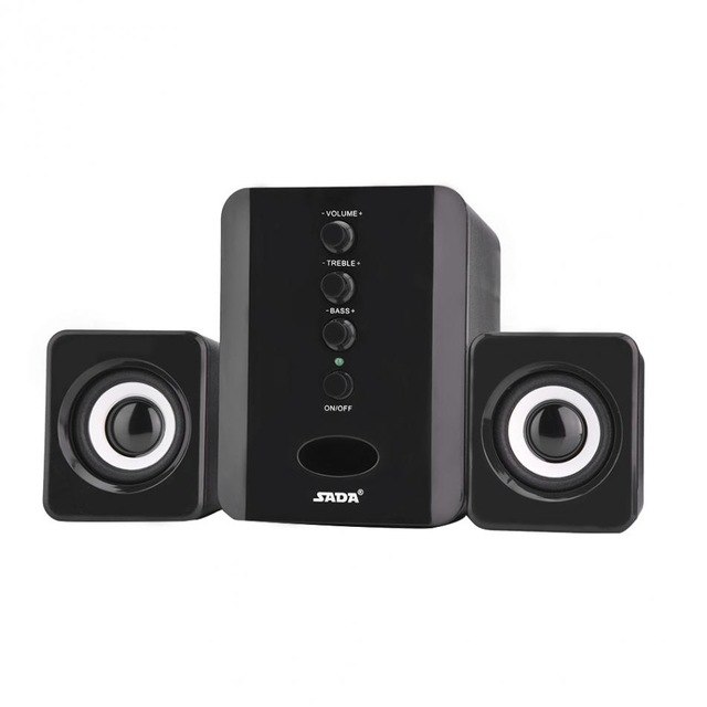 D-202 Speaker Stereo 2.1 with Subwoofer &amp; USB Power