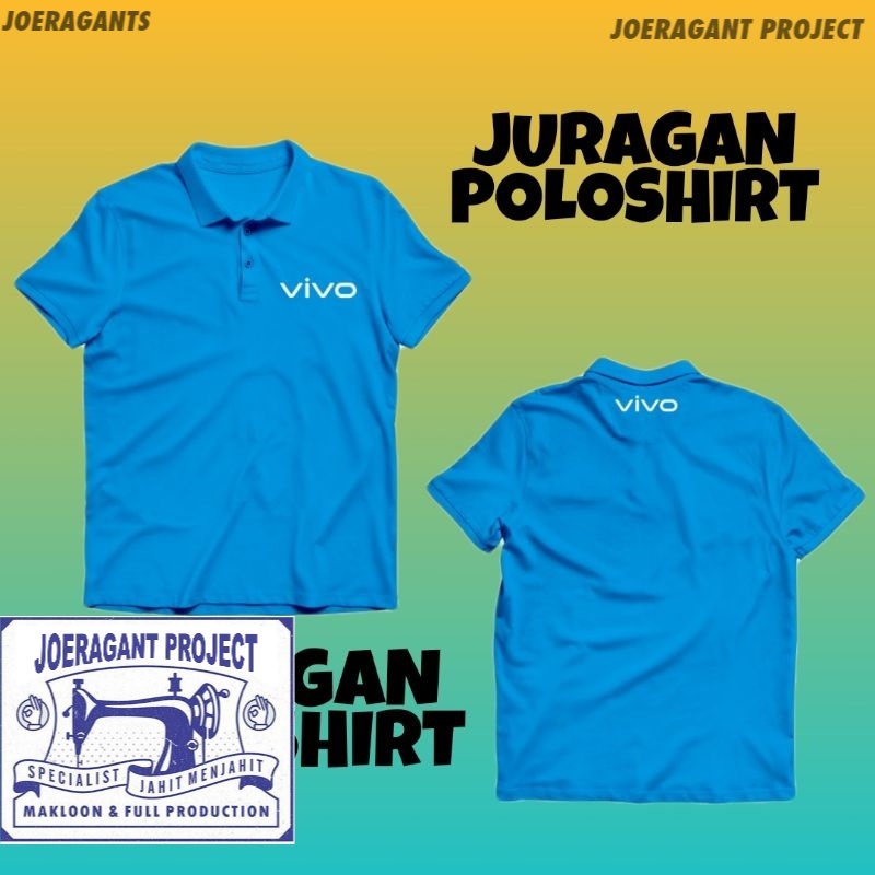 Polo Shirt Kaos Polo Vivo Smartphone Logo 2019 Kaos handphone JP - joeragants