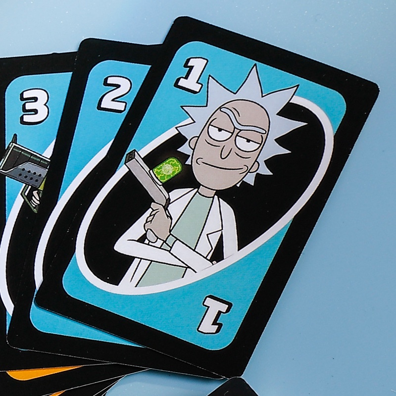 MATTEL Kartu Permainan Poker Desain Anime Rick &amp; Morty Dragon Ball Untuk Hiburan Keluarga