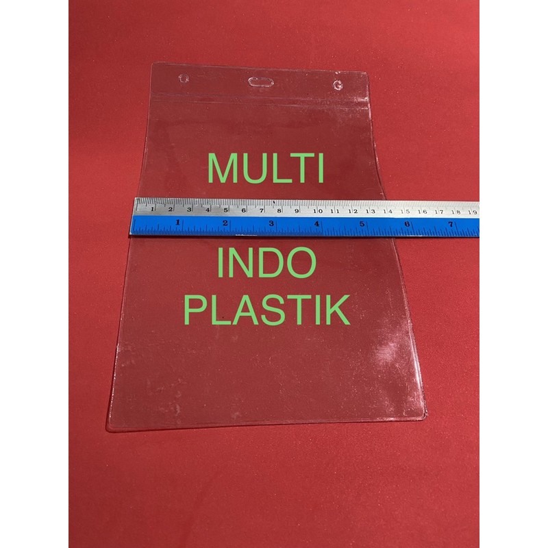 plastik id card uk 13.5x19.5 cm/kantong panitia/sampul kartu/cover id card/plastik nametag/sampul