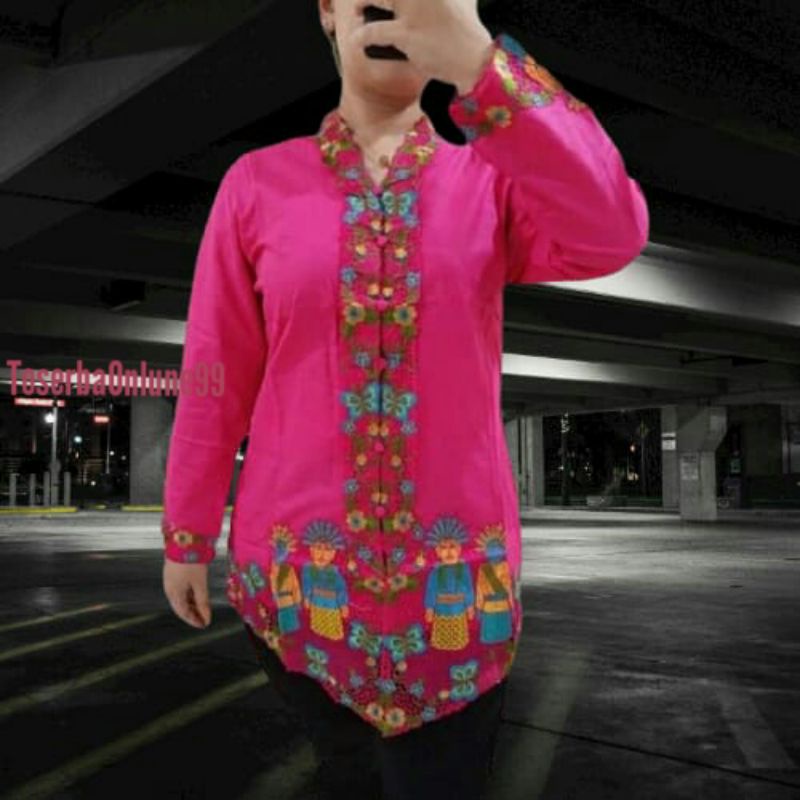 PROMO MURAH Kebaya Encim Senada Katun Bordir-3