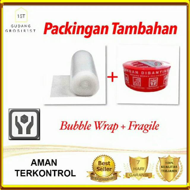 

PACKING TAMBAHAN!! Bubble Wrap + Fragile.