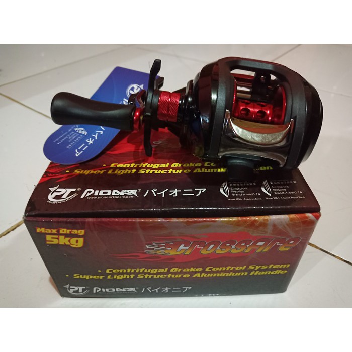 REEL BC PIONEER CROSSFIRE CRF 201 LEFT HANDLE MAX DRAG 5 KG