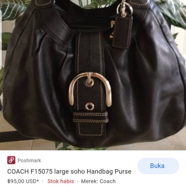 SALE Preloved  tas  bekas second seken Coach  Soho leather 