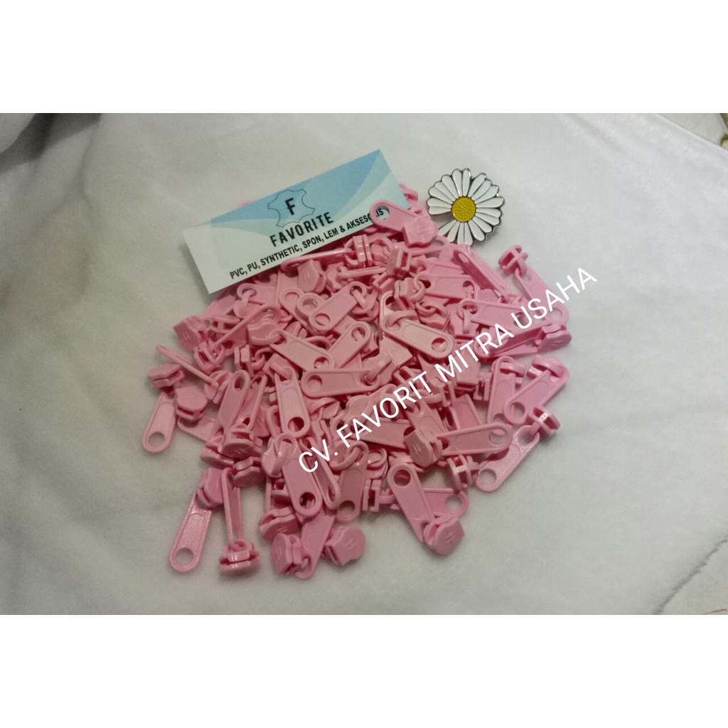 KEPALA PLASTIK WARNA PINK ISI PER 100PCS