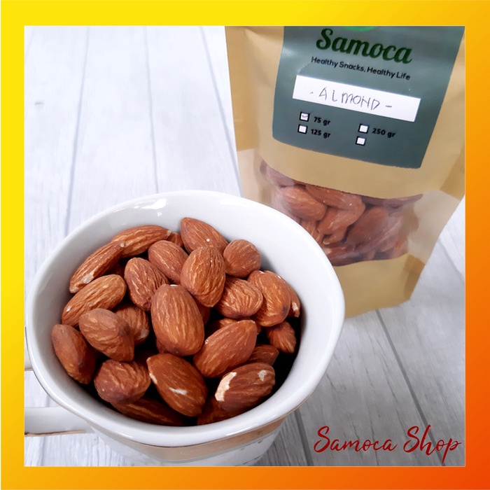 

Roasted Kacang Almond Panggang 1 kg Cemilan sehat