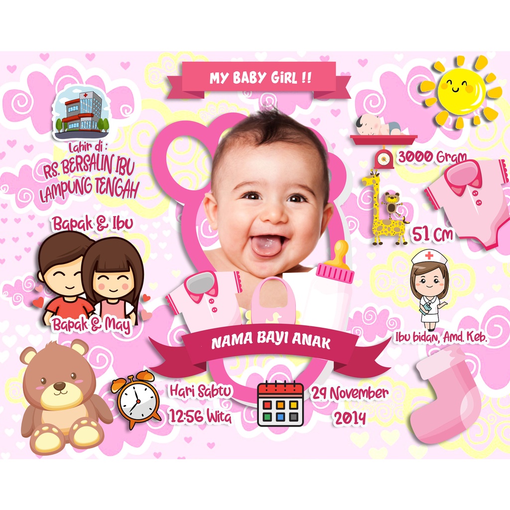 

BIODATA 001 LAMINATING BAYI BIODATA ANAK BIODATA BAYI BABY DATA DIRI SERTIFIKAT ANAK TANDA FOTO A4 SERTIFIKAT BABY BARU LAHIR BIODATA BAYI NEW BORN