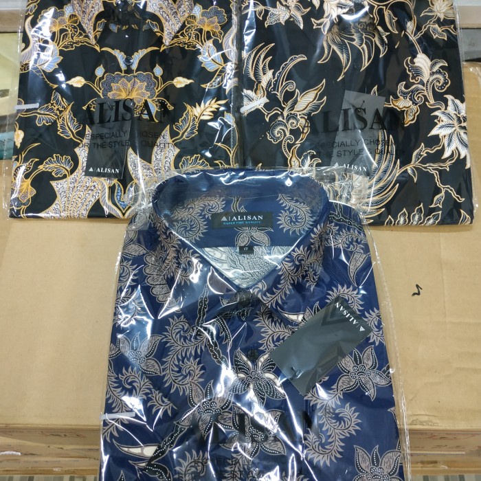 TERMURAH- Batik alisan lengan pendek, size 16.5 - 17.5 (jumbo)