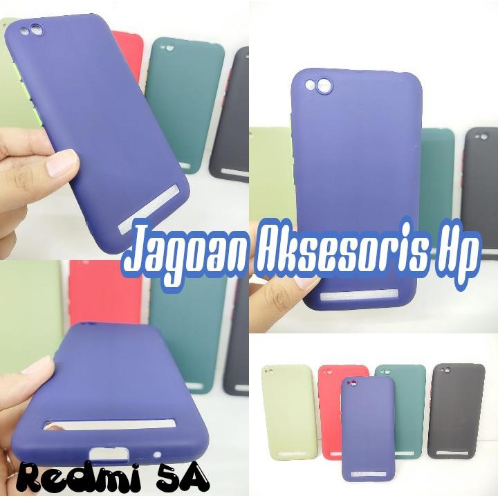 SMPC TPU Candy Xiaomi Redmi 5A 5.0 inch SoftCase Macaron Protection Camera Tombol Warna