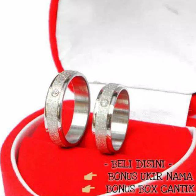 CINCIN COUPLE LAPIS EMAS PUTIH / CINCIN KAWIN