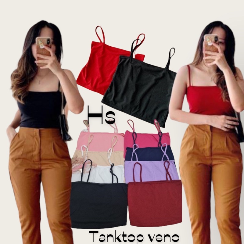 SINGLET TANKTOP VENNO/TANK WANITA MURAH/KEMBAN TALI 1 VENNO