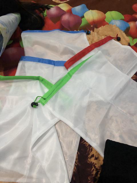 Reusable Produce Bags Set Tas Serut Belanja Sayur Buah Pakai Ulang