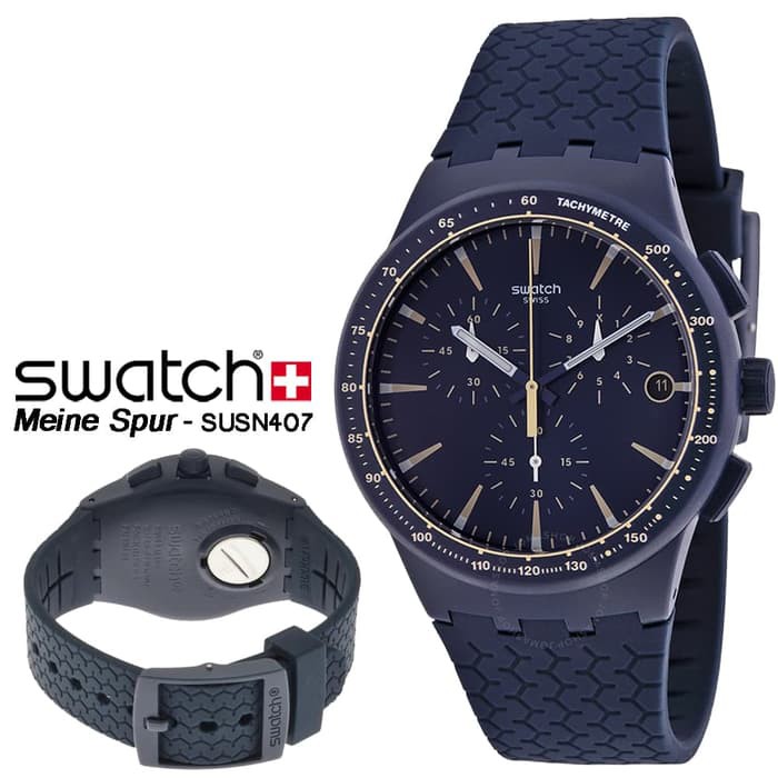 Swatch SUSN407 Original  Swatch Chrono Jam Tangan Pria Branded Sporty