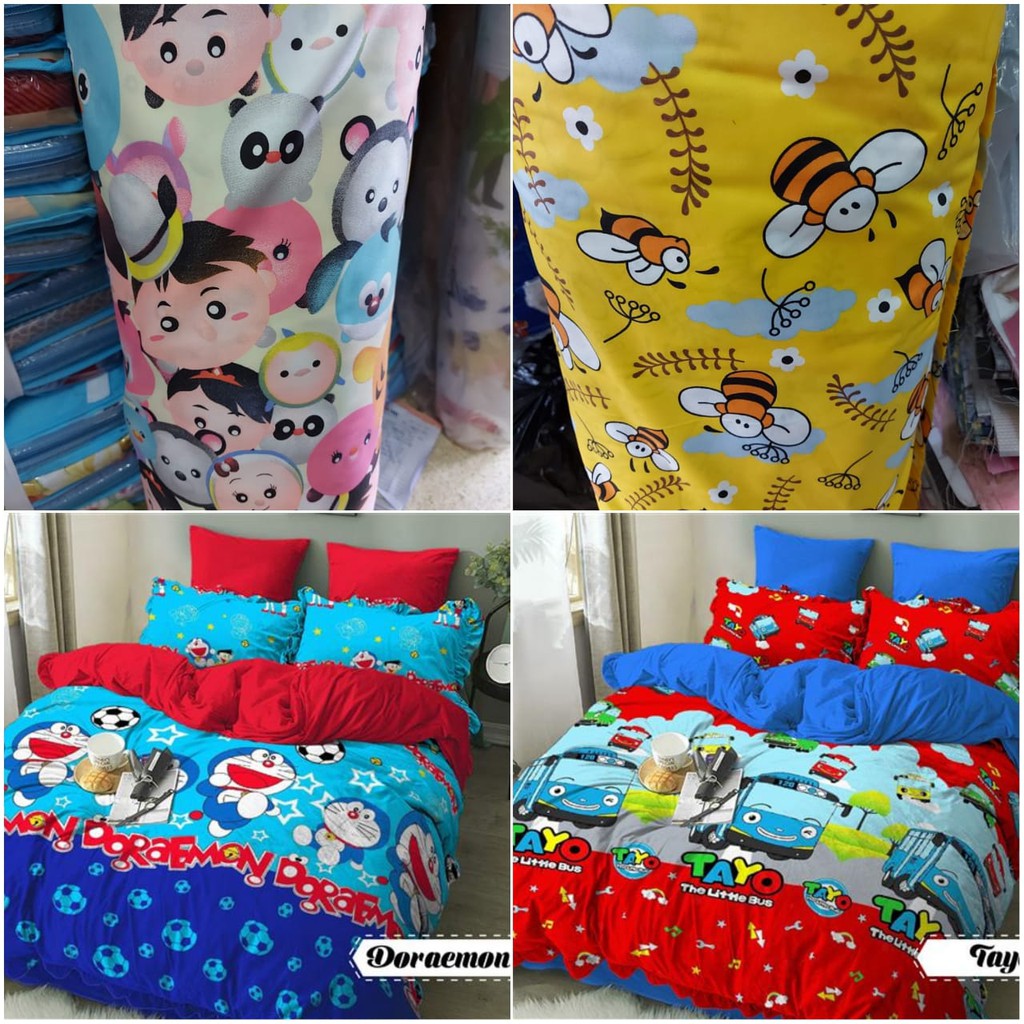 Kain Sprei Bedcover Disperse Motif Anak (1)
