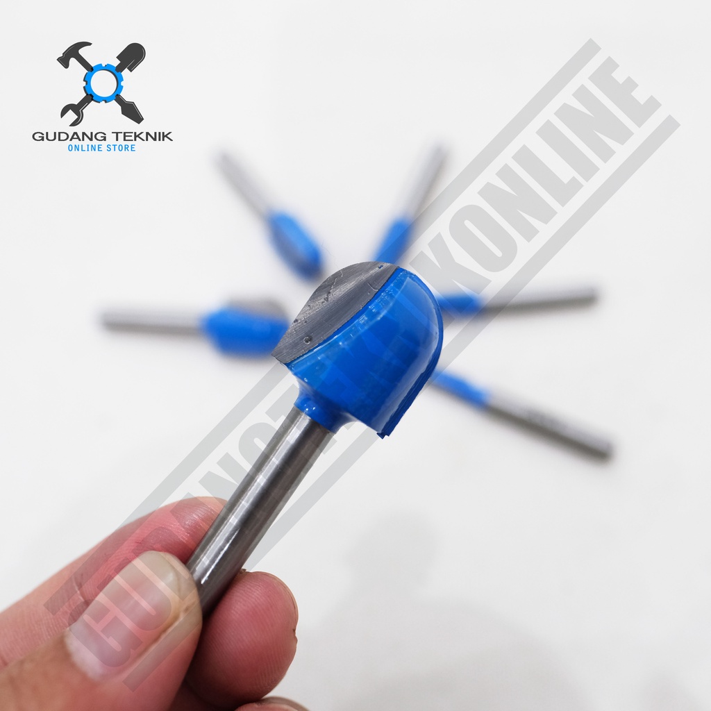 Mata Profil Kayu 1/4&quot; 6 8 10 12 16 19mm AST Round Nose Bit / Mata Trimmer Router AST Round Nose