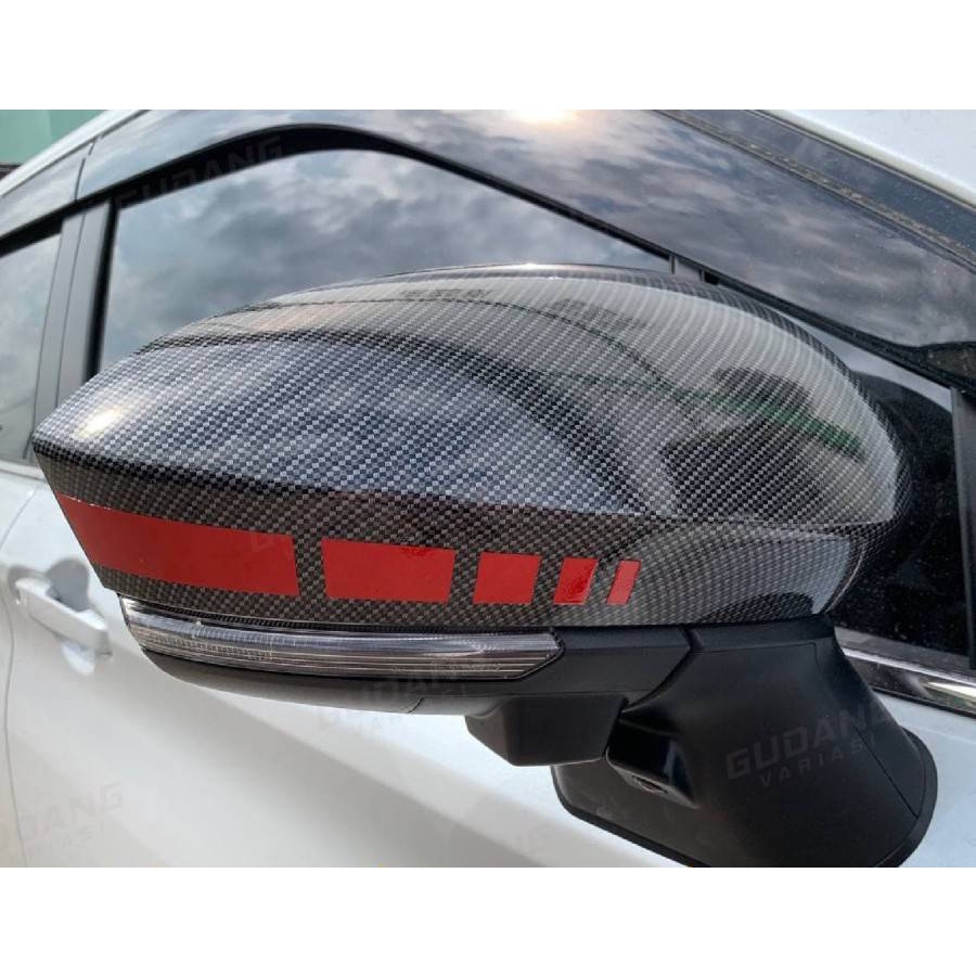 Cover Spion All New Rush Terios Avanza Xenia 2019 Raize Rocky Carbon List Merah