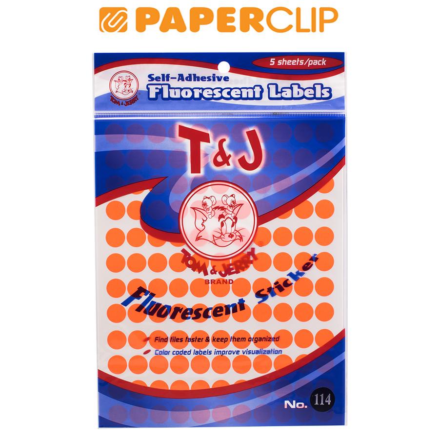 

LABEL TOM & JERRY NO.114 RED