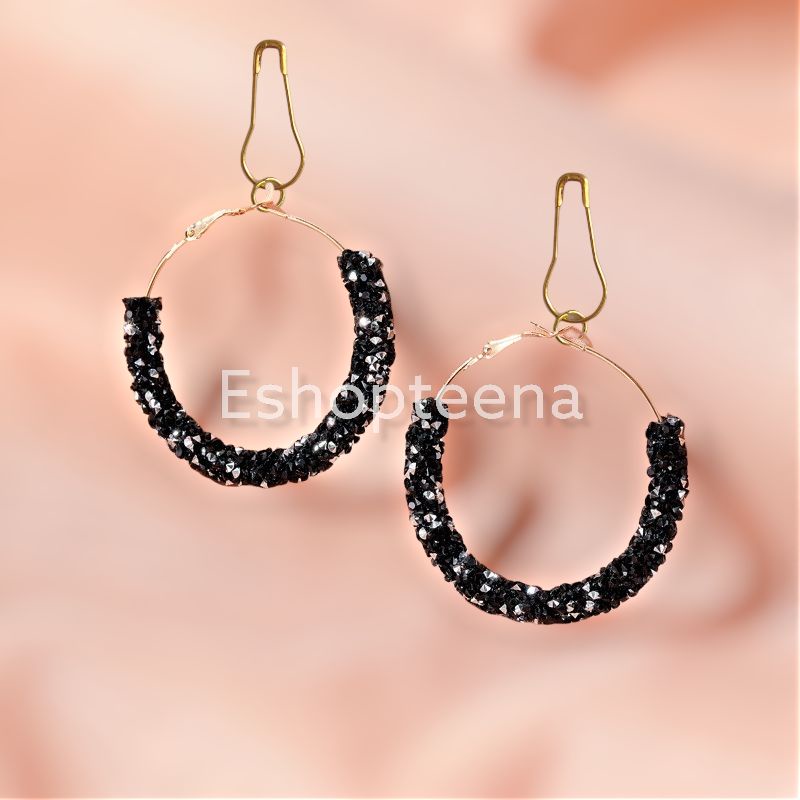 A85 Anting hijab bulat full diamond_anting hijab_anting jilbab