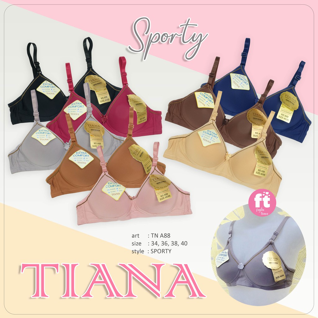 TIANA | BRA Polos TANPA KAWAT / BH Polos / art TN A88