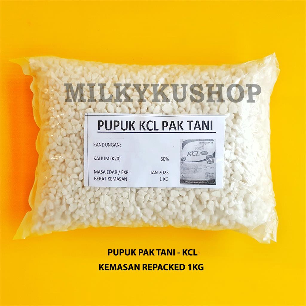 PUPUK PAK TANI KCL PUTIH 1 KG  KEMASAN REPACK