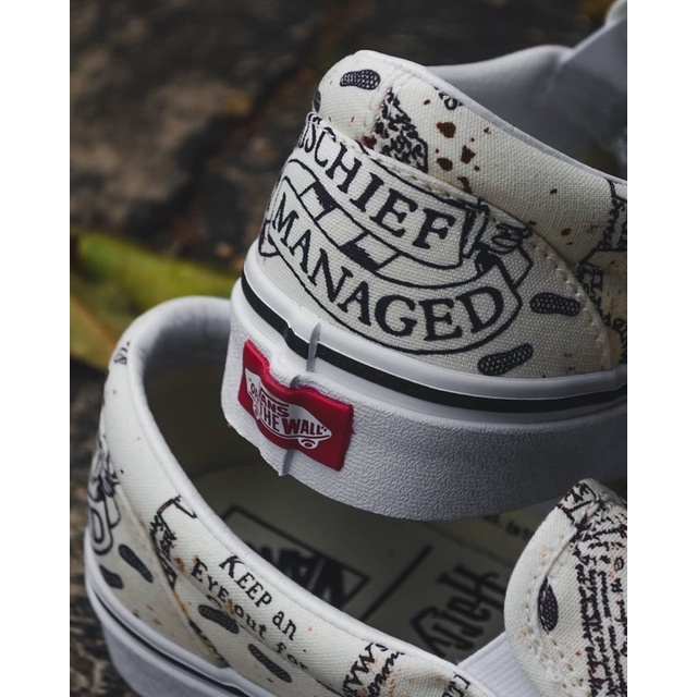 VANS SLIP-ON X HARRY POTTER “MARAUNDERS MAP“ (RARE ITEM) ORIGINAL 100%