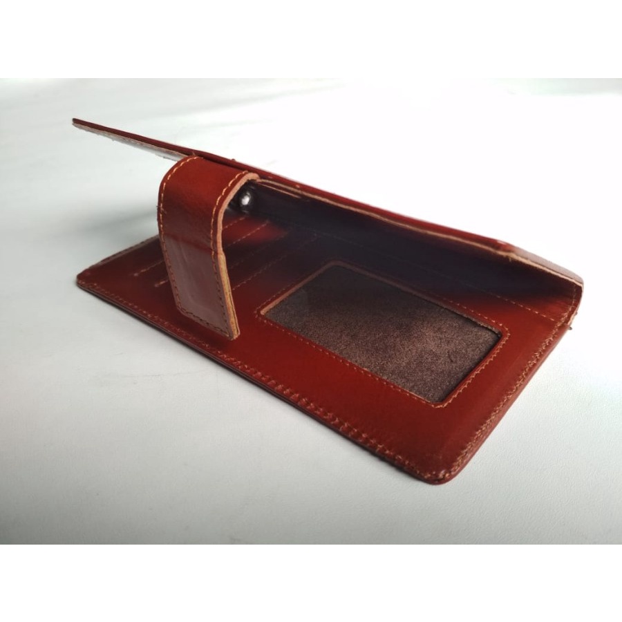 Dompet Hp Kulit asli Flip Wallet Leather Sarung Pelindung Hp