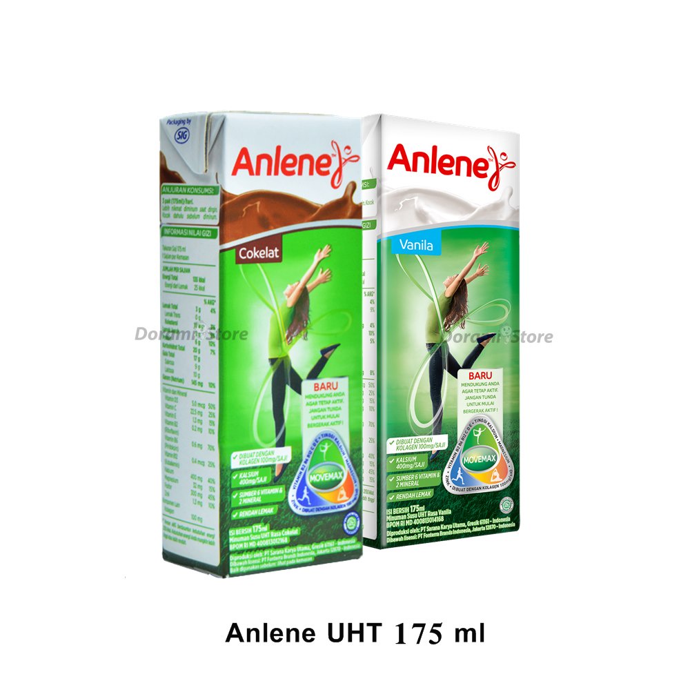Susu Anlene UHT / Susu Siap Minum Bernutrisi Untuk Tulang 175 ml